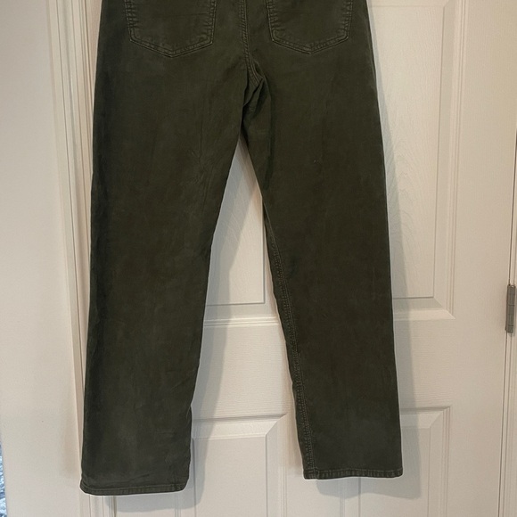 American Eagle Martini  Olive Green Corduroy 90’s Straight leg jeans size 10 - Picture 6 of 8